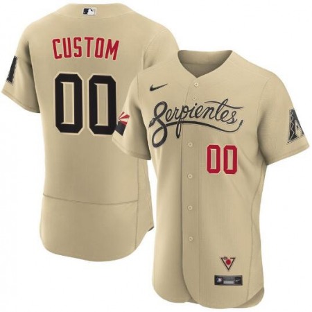 Men's Arizona Diamondbacks ACTIVE PLAYER Custom 2021 Gold City Connect Flex Base Stitched MLB Jersey