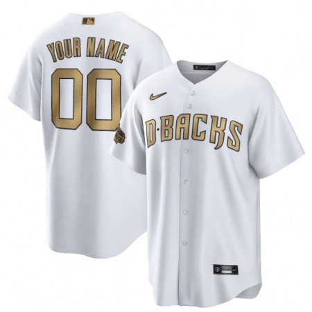 Men's Arizona Diamondbacks ACTIVE Player Custom 2022 All-Star White Cool Base Stitched Baseball Jersey