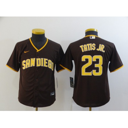 Men's San Diego Padres #23 Fernando Tatis Jr. Coffee Flex Base Stitched MLB Jersey