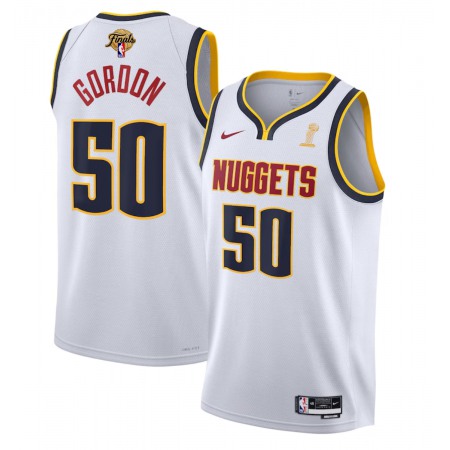 Men's Denver Nuggets #50 Aaron Gordon White 2023 Finals Association Edition Stitched Basketball Jersey