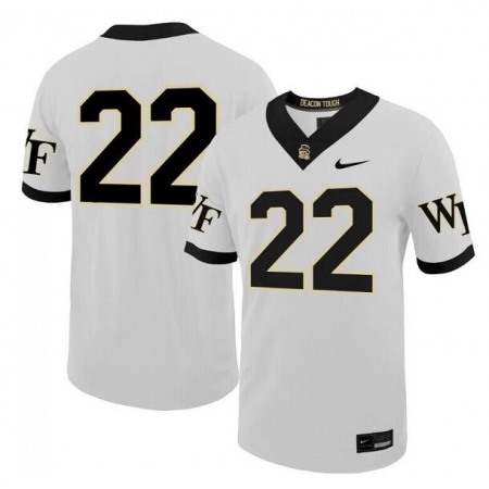 Men's Wake Forest Demon Deacons Customized White Stitched Football Jersey