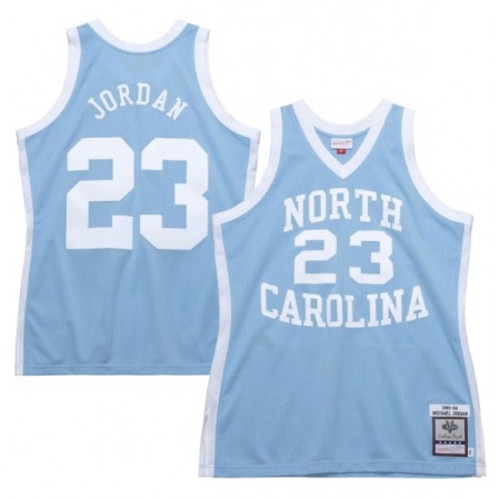 Men's North Carolina Tar Heels #23 Michael Jordan Blue 1983-84 Throwback Stitched Jersey