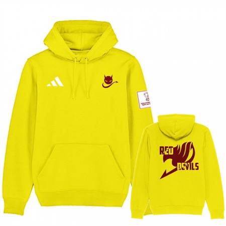 Men's Belgium FIFA World Cup Soccer Hoodie Yellow