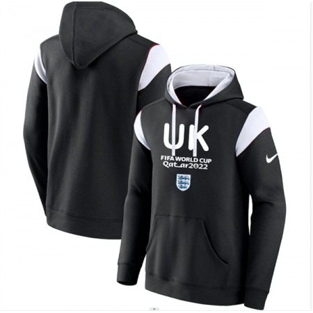 Men's England Black 2022 FIFA World Cup Soccer Hoodie