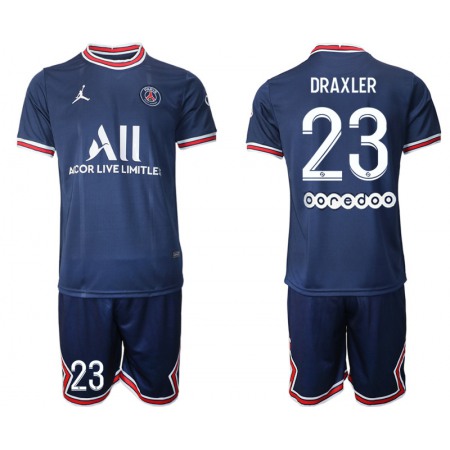 Men's Paris Saint-Germain #23 Draxler 2021/22 Blue Soccer Jersey