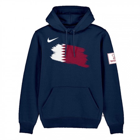 Men's Qatar FIFA World Cup Soccer Hoodie Navy