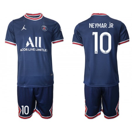 Men's Paris Saint-Germain #10 Neymar Jr Navy Soccer Away Jersey Suit