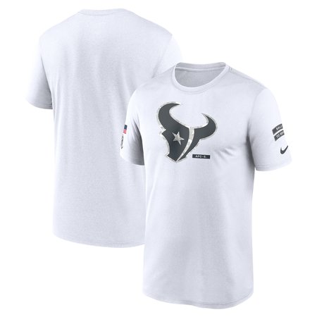 Men's Houston Texans Nike White 2024 Salute To Service Legend Performance T-Shirt