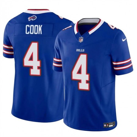 Men's Buffalo Bills #4 James Cook Blue 2023 F.U.S.E. Vapor Untouchable Limited Stitched Football Jersey