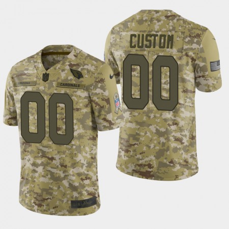 Men's Arizona Cardinals Customized Camo Salute To Service NFL Stitched Limited Jersey