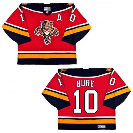 Men's Florida Panthers #10 Pavel Bure Red Stitched Jersey