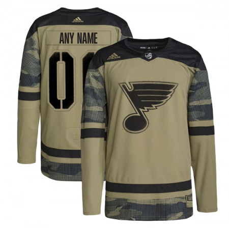 Men's St. Louis Blues Active Player Custom 2022 Camo Military Appreciation Night Stitched Jersey